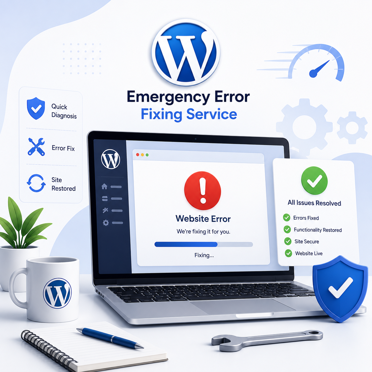 WordPress Emergency Error Fixing